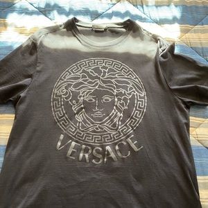 Men’s Black Versace Logo T-Shirt